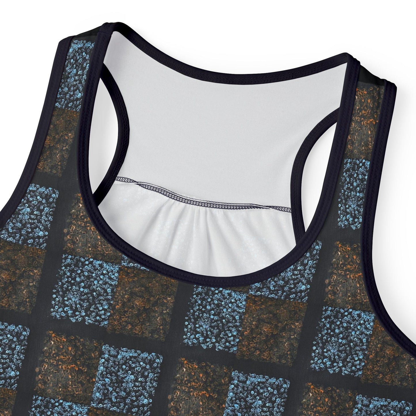 KrazyBaby425's Blue N Orange Stylish Women's Tank Top