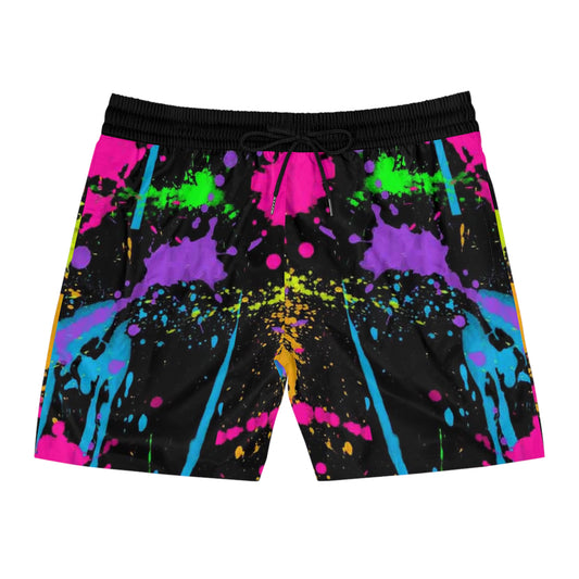 KrazyBabyy425's Spray Paint Men's Mid-Length Swim Shorts