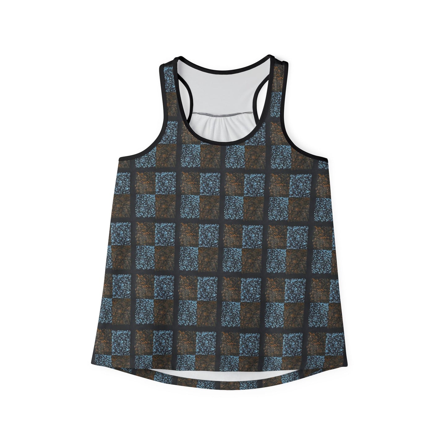 KrazyBaby425's Blue N Orange Stylish Women's Tank Top