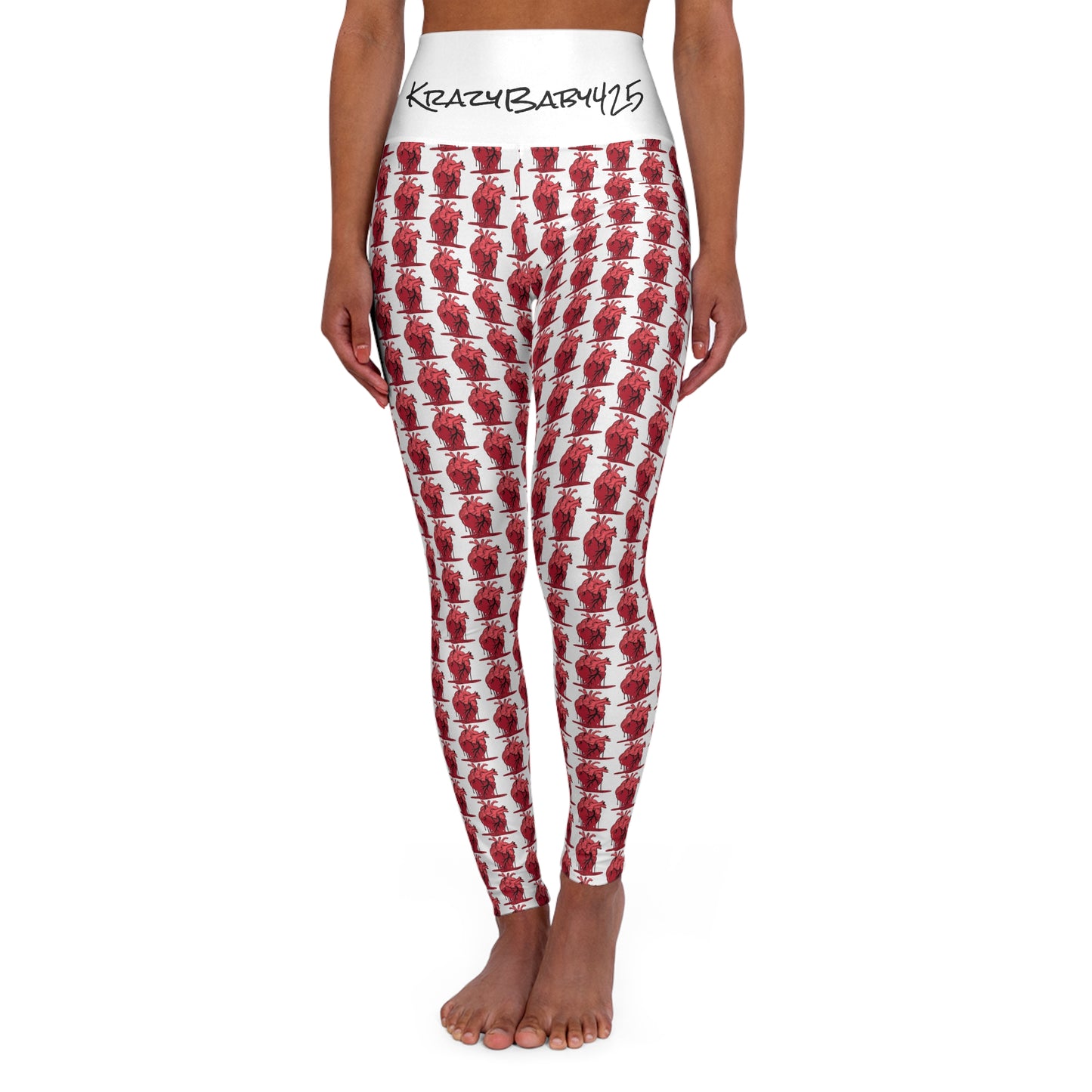 KrazyBaby425's Heart Melt High Waisted Yoga Leggings